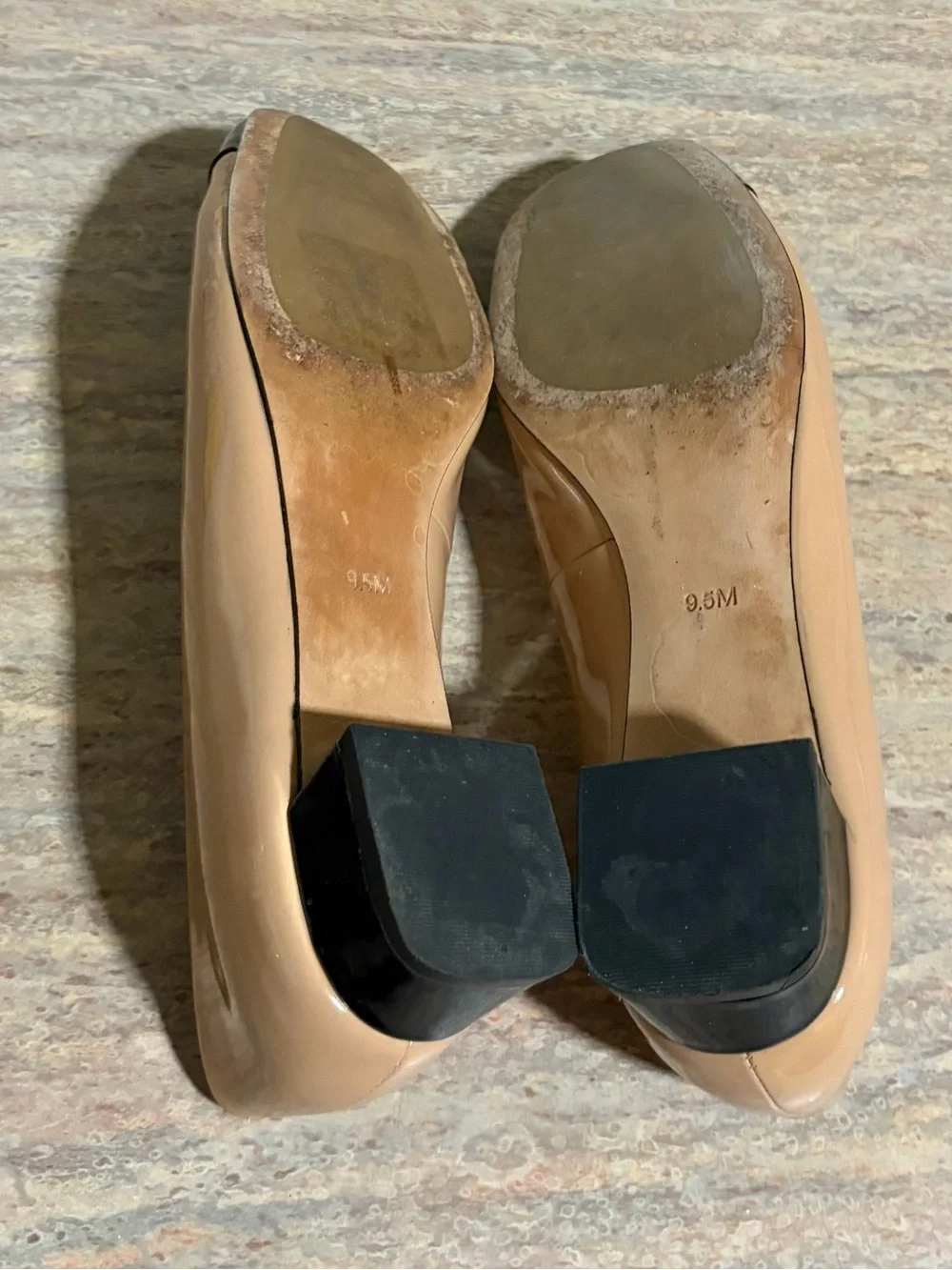 Tory Burch Gigi Beige and Black Cap-Toe 1-inch Heel Shoes